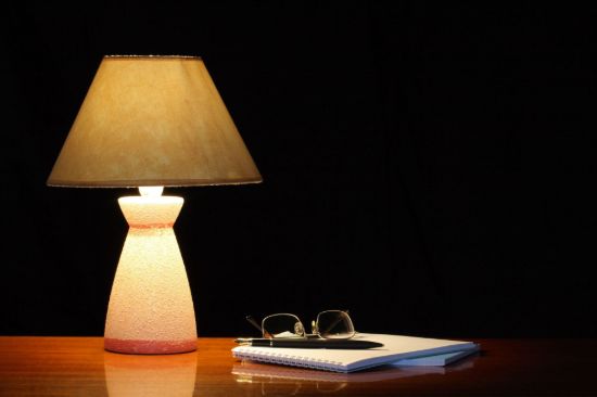 Picture of Harlequin Ceramic Table Lamp – Black & Cream
