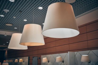 Picture of Linen Drum Pendant